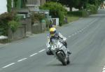 John Burrows approaching Sulby Bridge.