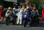 Gary Carswell (18) at the TT Grandstand, Douglas.