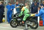 Steve Grainger in the pits, Douglas.