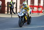 Chris McGahan at the TT Grandstand, Douglas.