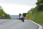 Mike Crellin at Signpost Corner, Onchan.