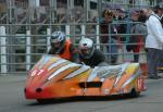 Jean-Claude Huet/Emmanuel Nicholas at the TT Grandstand, Douglas.