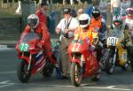 Chris Clark (number 77) at Start Line, Douglas.