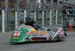 Peter Farrelly/Aaron Galligan at the TT Grandstand, Douglas.