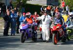 Mark Buckley (53) at the TT Grandstand, Douglas.