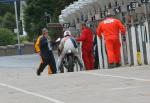 David Webber in the pits at the TT Grandstand.