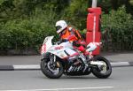 Darren Gilpin approaching Quarterbridge, Douglas.