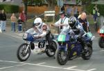 David Roper (21) during practice, leaving the Grandstand, Douglas.