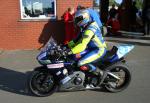 John Crellin at the TT Grandstand, Douglas.