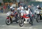 Richard Stott (75) during practice, leaving the Grandstand, Douglas.