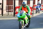 Mick Godfrey at the TT Grandstand, Douglas.