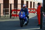 Gary Carswell at the TT Grandstand, Douglas.