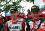 Jason Griffiths (left) with John McGuinness.