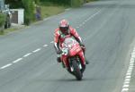 Giorgio Cantalupo approaching Sulby Bridge.