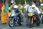 Dean Harrison (number 31) at Start Line, Douglas.