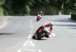 Steve Plater approaching Braddan Bridge.