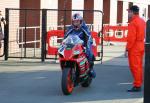 Emmanuel Cheron at the TT Grandstand, Douglas.