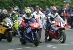 Marc Dufour at the TT Grandstand, Douglas.