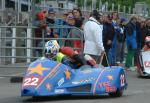 Simon Neary/Kevin Morgan at the TT Grandstand, Douglas.