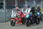 Tim Farr (84) at the Practice Start Line, Douglas.