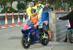 Mark Waddell during practice, leaving the Grandstand, Douglas.