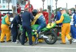 Paul Duckett in the pits, Douglas.