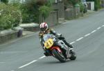 Jun Maeda approaching Sulby Bridge.