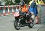 Chris Bradshaw during practice, leaving the Grandstand, Douglas.