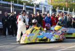 Allan Schofield/Tim Dixon at the TT Grandstand, Douglas.