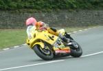 Davy Morgan approaching Sulby Bridge.