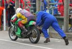 Steven Linsdell in the pits at the TT Grandstand.