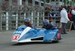 Chris Hibberd/Gary Masterman at the TT Grandstand, Douglas.