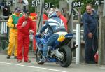 Bill Rice in the pits, Douglas.