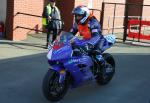 Mark Buckley at the TT Grandstand, Douglas.