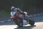 William Dunlop at Signpost Corner, Onchan.