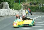 Brian Alflatt/Guy Lowe at the TT Grandstand, Douglas.