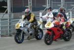 Richard Prescott (118) during practice, leaving the Grandstand, Douglas.