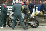 Richard Prescott in the pits, Douglas.