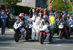 George Spence at the TT Grandstand, Douglas.