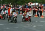 Alan Bennie (number 24) leaving Start Line, Douglas.