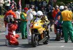 Ian Hutchinson leaving the Start Line, Douglas.