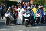 Alan Chamley (84) at the TT Grandstand, Douglas.