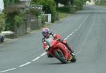 Alan (Bud) Jackson approaching Sulby Bridge.