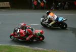 Richard Bairstow (number 77) at the Ramsey Hairpin.