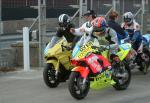 Carl Roberts (number 114) at the Practice Start Line, Douglas.