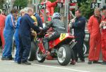 Stephen Spencer in the pits, Douglas.