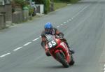 Philip Gilmour approaching Sulby Bridge.