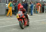 Maurice Walker in the pits, Douglas.