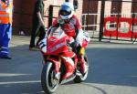 Guy Martin at the TT Grandstand, Douglas.