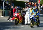 Peter Hounsell at the TT Grandstand, Douglas.